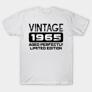 Birthday Gift Vintage 1965 Aged Perfectly T-Shirt